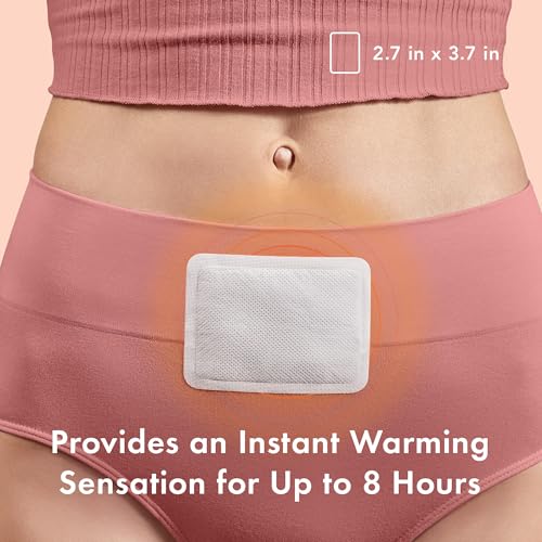 Rael Thin Herbal Heating Patches, Feminine Period Care for Cramps (8 Ct) - size: Small (8 Count)