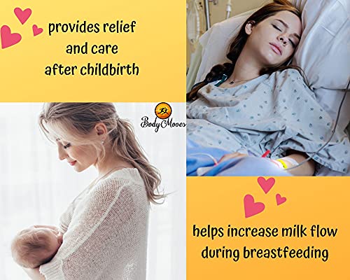 BodyMoves Reusable Perineal Cooling Pad for Postpartum & Hemorrhoid Pain Relief, Hot & Cold Packs for Women After Pregnancy and Delivery, Pack of 2 Gel Pads Plus 2 Washable Sleeves