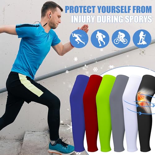 3 Pairs Leg Sleeves, Full Length Leg Compression Sleeve