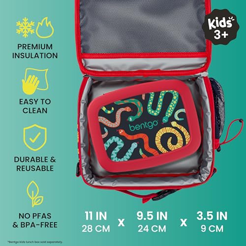 Bentgo Kids Prints Double-Insulated Reusable Lunch Bag - color: Sssnakes