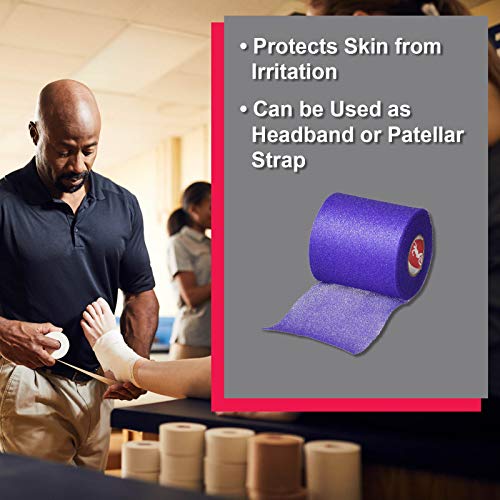 Cramer Tape Underwrap, Single Roll, Purple, Non-Latex Pre Wrap to Protect Skin from Irritation and Discomfort Caused by Athletic Tape, Tearable Sports Wrap, Non-Adhesive, 2.75" x 21 Yards - color: Purple