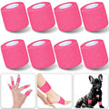 8 Pack 2 in x 5 Yards Cohesive Wrap Self Adhesive Bandage Wrap Elastic Self Adherent Bandage Self Stick Vet Tape for Athletic, Wrist, Ankle, Knees, Pets (Pink) - color: Pink, size: 2 Inch