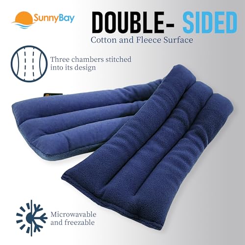 SunnyBay Heating Pad, Neck and Shoulder Wrap, 26x6 inch, Navy Blue - color: Midnight Blue