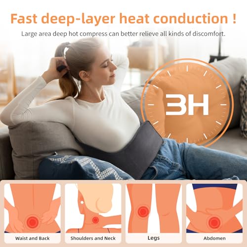 Extra-Large Heating Pad 15.7" x 50". 6 Heat Settings & 4 Timers