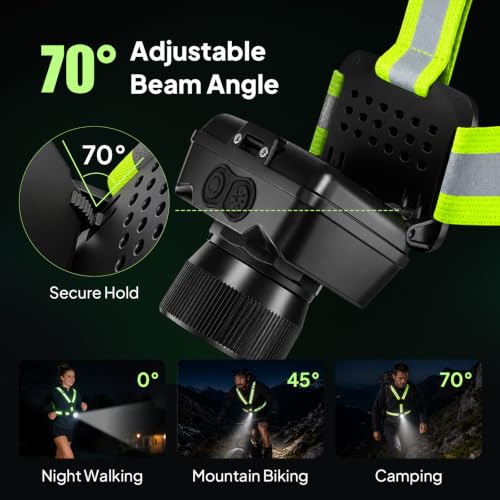 Running Lights For Runners, 550 Lumens, Running Light Vest For Runners