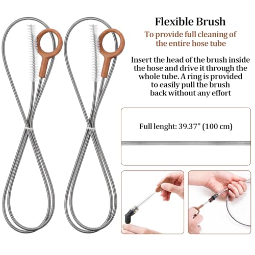 Patelai 2 Set 8 in 1 Reservoirs Hydration Bladder Cleaning Kit - color: Brown