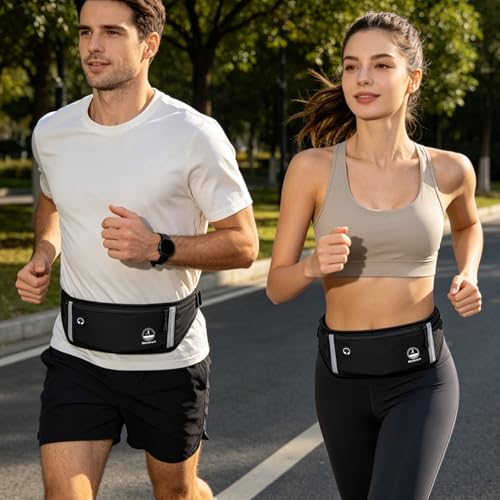 Running Belt Slim Fanny Packs Jogging Pouch Phone Holder Waist Pack - Black - color: C Black