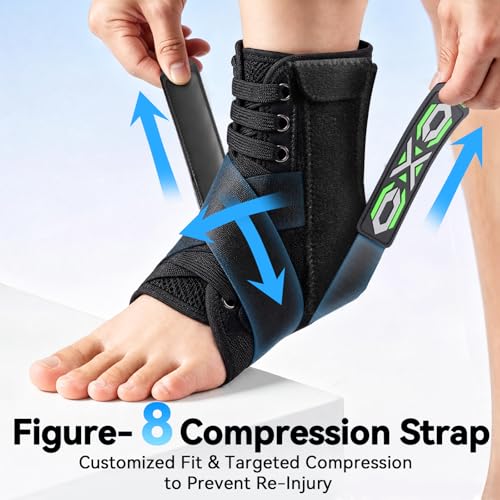 Ankle Brace for Men Women Lace Up Ankle Brace for Sprained Ankle Stabilizer