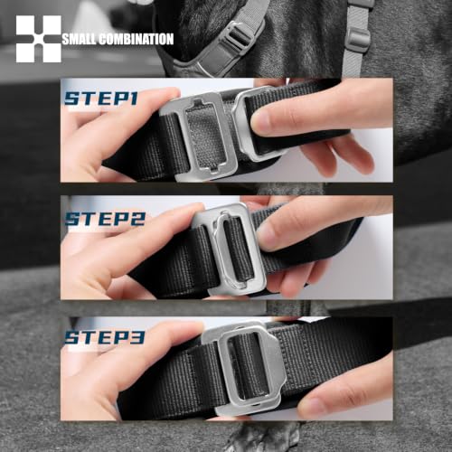No-Pull Dog Harness Reflective Breathable Adjustable Vest - color: Black, size: L