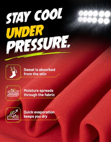 Football Leg Sleeves Scrunch Style Calf Compression Sleeve Men One Size - color: Red