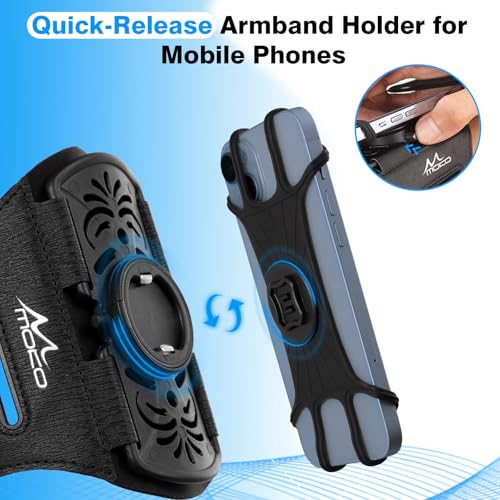 MoKo Phone Holder for Running, 360° Rotatable Running Armband