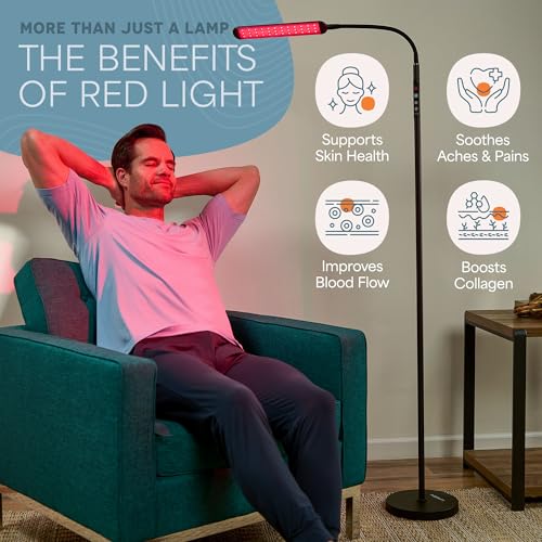 Lifepro Lumaglow Red Light Therapy Lamp & Reading Lamp - 108/216 LEDs - size: Small