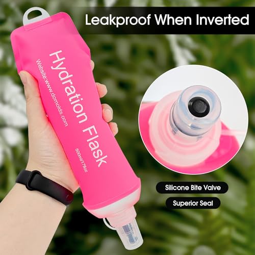 GUYI GYGYL Soft Flask, Collapsible Water Bottle for Sports, 500ml Pink - color: 500ml Pink