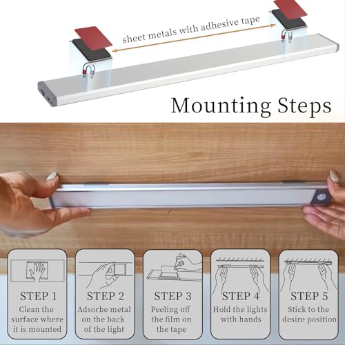 Bundles: Including 2 Pack Ultra-Bright 70LED Motion Closet Lights