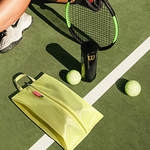 pack all Shoe Bag for Travel, Water-Resistant Shoe Pouch for Sports - color: Mustard, style: 1 Pack