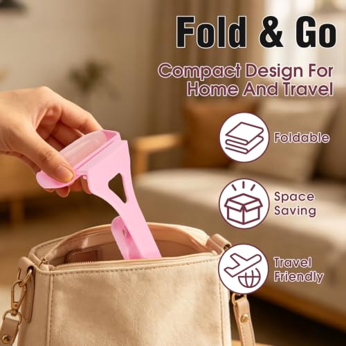 Back Lotion Applicator for Women, Back Massage Rollers for Neck Leg - color: Pink