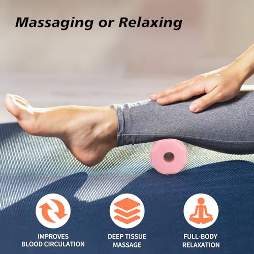 Pink Foot Massager Roller for Plantar Fasciitis, Arch Heel Pain Relief - color: 1-piece Pink