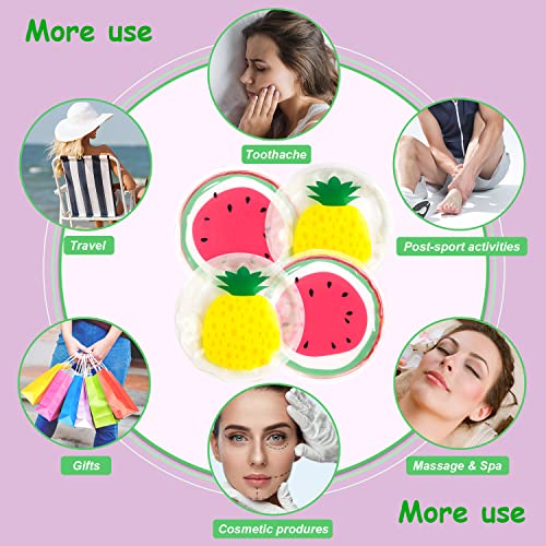 Hot and Cold Eye Pads, Reusable Eye Patches - color: Watermelons+pineapples
