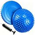 2PCS Hedgehog Balance Pods, Half Ball Balance Trainer with Pump - color: Blue