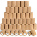 60 Pack Skin Self Adhesive Bandage Wrap Bulk 3 Inch x 5 Yards - color: Tan, size: 3in-60 PCS