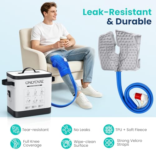 ONLYCARE Cold Therapy Ice Machine 2.0 w/Programmable Timer & Quiet Pump - color: Gray