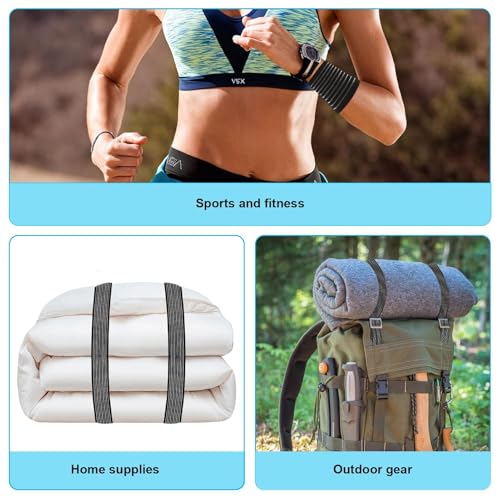8Pcs Ice Pack Straps, 4 Sizes Elastic Hot Cold Therapy Strap