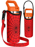 Miss Adola Kids Water Bottle Carrier, 14-20 Oz, Red Line - color: Red Line, size: Fits for 14-20 oz