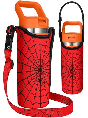 Miss Adola Kids Water Bottle Carrier, 14-20 Oz, Red Line - color: Red Line, size: Fits for 14-20 oz
