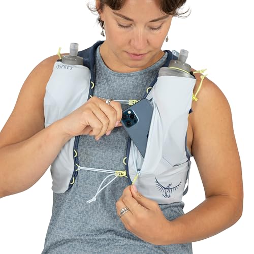 Osprey Dyna 1.5L Women's Running Hydration Vest with Hydraulics Soft Flasks - color: Dawn Blue, size: Small