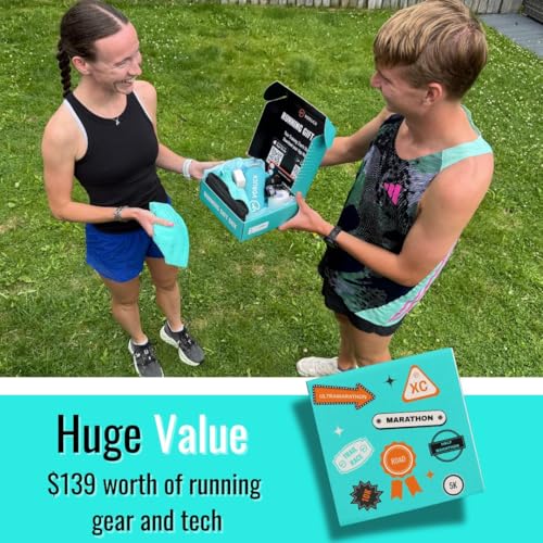 Vorlich Running Gift Box – 13 Essential Items for Runners Female & Men – Includes Run APP. Training Plan, Running Belt, Anti-Chafing Balm, LED Headtorch, Folding Water Bottle & More Female & Men – Includes Running Belt, Anti-Chafing Balm, LED Headtorch, F