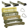 Long Resistance Bands Set, 5 Pull Up Assistance Bands for Working Out - color: Green 2
