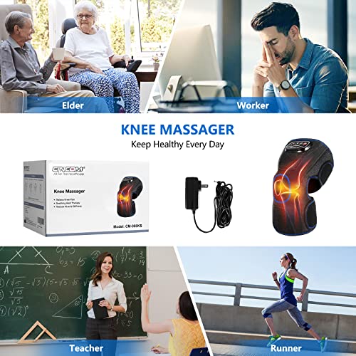 CINCOM Knee Massager with Heat and Air Compression for Pain Relief - size: Single Unit