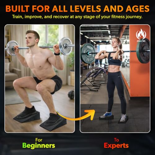 Non-Slip Squat Wedge Block, 2 Pack