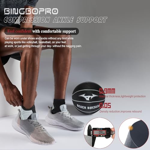 Adjustable Ankle Brace for Men Women(1 Pair) Foot Brace Sleeve