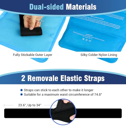 Comfytemp Ice Packs for Injuries Reusable, Large Hot Cold Gel Pack for Body - size: 10.5"x14.5"