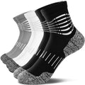 IRAMY Ankle Compression Socks for Men Plantar Fasciitis Relief 3/5 Pairs - color: N‑black+white+grey(3 Pairs), size: X-Large