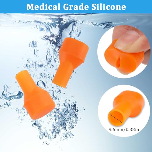 8Pcs Bite Valves Replacement Mouthpieces Set - Compatible with Most Water Bladders and Water Backpacks, Easy to Install Mouthpiece Replacement for Hiking, Biking, Camping Lovers