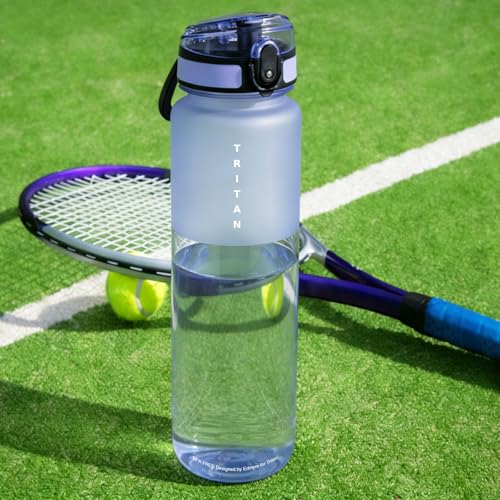 32oz Clear Tritan Water Bottle with Chug Lid - color: Lavender