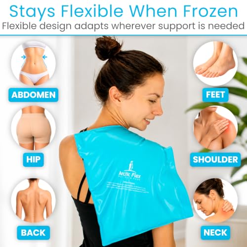 Arctic Flex Ice Packs for Injuries Reusable (11" x 14") - Flexible Hot Cold - size: X-Large (Pack of 1)