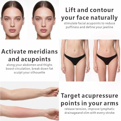 Osakey Gua Sha Acupressure Massage Tool – Premium Golden Sandalwood, Fish-Tail Shape for Scraping, Trigger Point & Muscle Relief – Natural Wood Therapy Tool for Face & Body