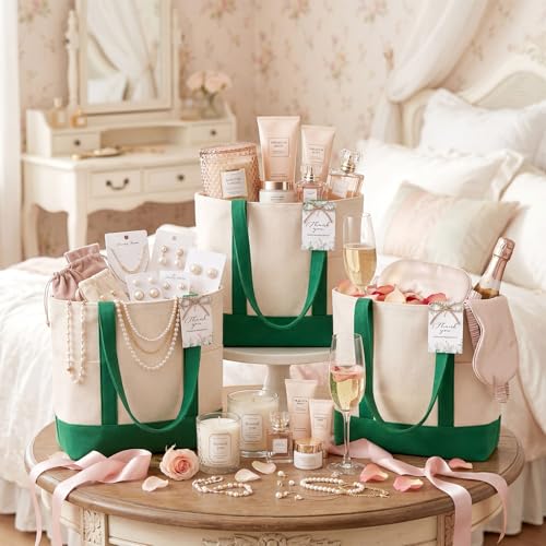 Shinylin Mini Canvas Tote Bags with 2 Pockets - color: Green and Beige