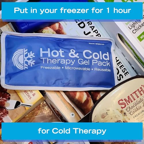 Roscoe Medical Gel Soft Flexible Ice Packs for Injuries, Reusable Freezer Hot and Cold Pack, Cold Compress & Cooling Gel Pad for Shoulder, Hip, Leg, Arm, Ankle & Foot Injury, 5 x 10 Inches, Small - size: Small, 5" x 10"