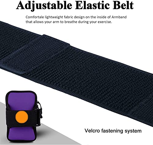 Phone Armband for iPhone Running Armband Cell Phone Holder iPhone 17 16 16e 15 14 13 12 11 Pro Max Xs Xr X 8 Plus Mini,Galaxy S26 S25 S24 S23 S20 Note Sports Exercise Workout Arm Band Sleeve - color: 3-Purple