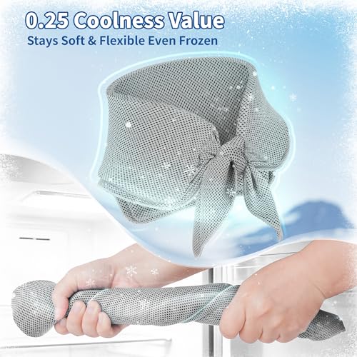 Widened Cooling Neck Wraps Long Lasting Neck Ice Pack Wrap - color: Gray