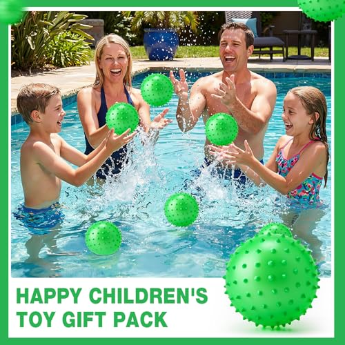 Jerify Knobby Balls Spiky Sensory Bouncy Balls Bulk - color: Green
