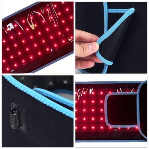 feangli Red Light Therapy Belt with 3-in-1 Chips LED 850nm 660nm(Corded) - size: L