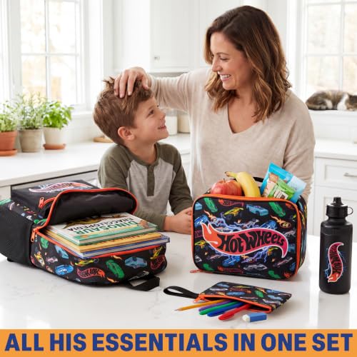 Get Trend Hot Wheels Boys Backpack 4 Piece Set - color: Multi Hot Wheels