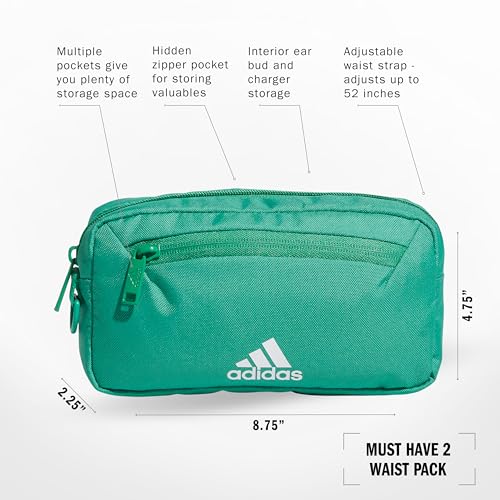 adidas Must Have Waist Pack - color: Semi Court Green/2