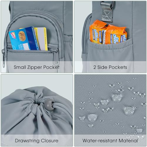 sportsnew 40oz Insulated Crossbody Water Bottle Sling Bag w/Phone Pocket - color: Blue