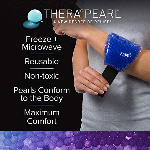 TheraPearl-14070 Color Changing Reusable Hot Cold Pack with Strap, Sports Size Ice Pack with Gel Beads, 11" x 4.5" - size: 11" x 4.5", style: New Version